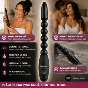 Bile Anale Pleaser Power Negru Thumb 5
