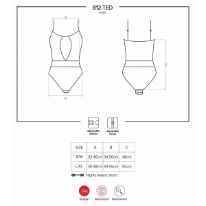 Body Obsessive 812-TED Negru S-M Thumb 2