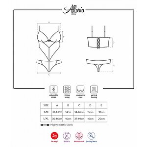 Body Obsessive Alluria Negru L-XL Thumb 4