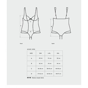 Body Obsessive Dantelă Negru S-M Thumb 4