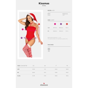 Body Obsessive Kissmas Roșu L-XL Thumb 4
