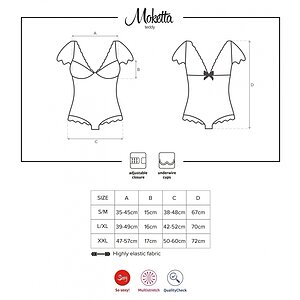 Body Obsessive Moketta Negru L-XL Thumb 4