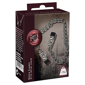 Breast Chain And Nipple Clamps SX Argintiu Thumb 3