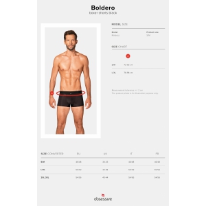 Boxeri Obsessive Boldero Negru L-XL Thumb 4