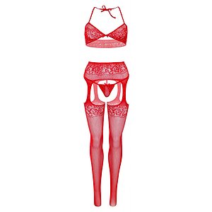 Catsuit Leg Avenue Celeste Roșu XS-L Thumb 3