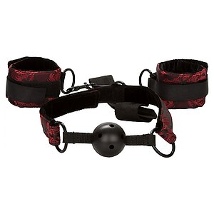 Calus Respirabil Tip Bilă Cu Cătușe Negru