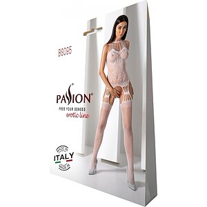 Catsuit Passion BS095 Alb S-L Thumb 2