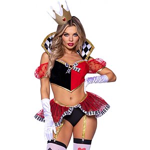 Costum Leg Avenue Burning-Hot Royal Queen Roșu