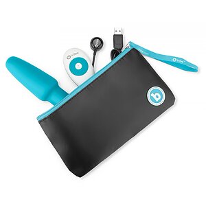 B-Vibe Vibrating Plug Albastru Thumb 4
