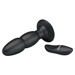Anal Plug Cu Vibrații Pretty Love Beaded Negru Thumb 1