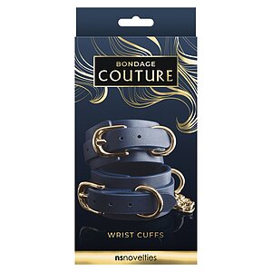 Cătușe Bondage Couture Wrist Albastru Thumb 1
