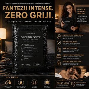 Cearceaf Vinyl Bed Sheet Negru Thumb 7