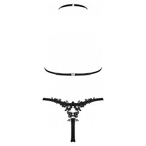 Set Obsessive Celia Noir 2 Piese Negru XL-2XL Thumb 3