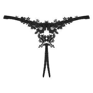 Chilot Decupat Obsessive Celia Noir Negru XS-S Thumb 3