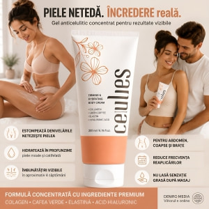 Celluless Gel Anticelulitic Piele Netedă și Fermă 60ml Thumb 5
