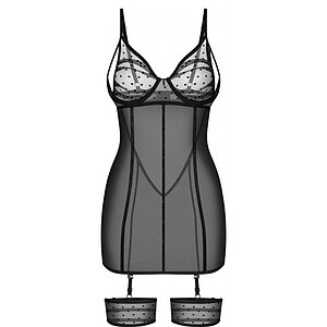 Chemise Obsessive Nuites Negru S-M Thumb 3