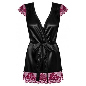 Chemise Obsessive 842-PEI Negru S-M Thumb 2