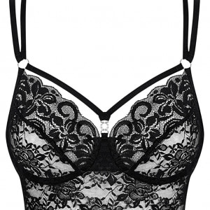Chemise Obsessive 860-CHE Negru S-M Thumb 3