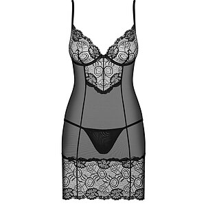 Chemise Obsessive Alluria Negru S-M Thumb 2