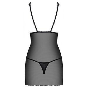 Chemise Obsessive Lucita Negru S-M Thumb 3