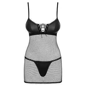 Chemise Obsessive Redella Negru L-XL Thumb 2