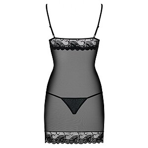 Chemise Obsessive Wonderia Negru S-M Thumb 3