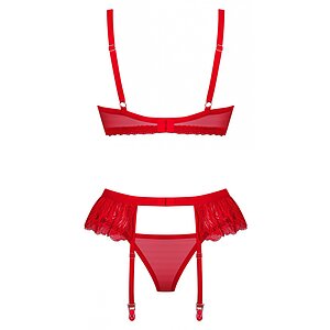 Set Obsessive Chilisa 3 Piese Roșu XS-S Thumb 3