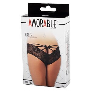 Chilot Amorable Ariella Brief Negru S-L Thumb 4