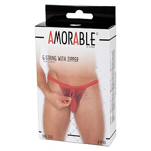 Chilot Amorable David With Zipper Rosu S-L Thumb 1