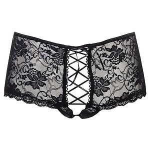 Chilot Amorable Open Back Charlotte Negru S-L Thumb 2