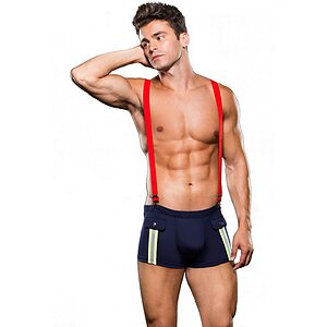 Chilot Fireman Trunk Suspenders Negru