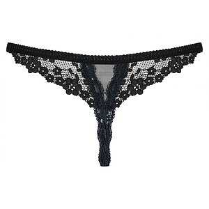 Chilot Decupat Obsessive Letica Negru S-M Thumb 3