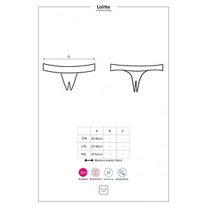 Chilot Decupat Obsessive Letica Negru S-M Thumb 4