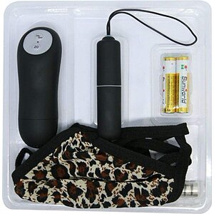 Chiloți Vibratori Telecomandați Fluturele Sălbatic Negru Thumb 2