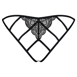 Chiloței Decupați Obsessive Miamor Negru S-M Thumb 3