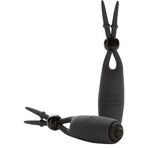 Cleme Sfârcuri Sweet Love Vibrating Negru Thumb 1