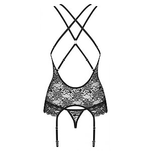 Corset Obsessive 860-COR Negru S-M Thumb 3
