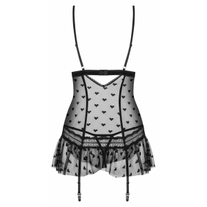 Corset Obsessive Heartia Negru L-XL Thumb 3