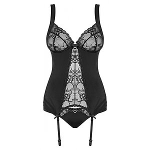 Corset Obsessive Heartina Negru S-M Thumb 2