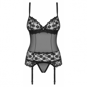 Corset Obsessive Letica Negru S-M Thumb 2