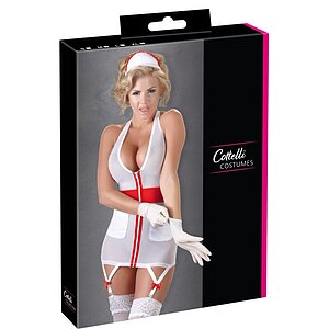 Costum Asistentă Cottelli Collection Alb XL Thumb 4