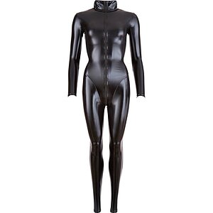 Costum Latex Cottelli Collection Jumpsuit Negru S Thumb 4