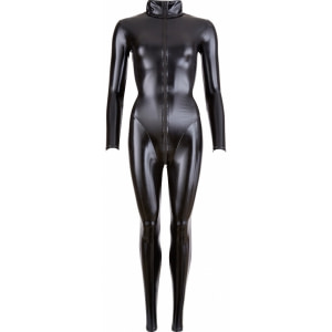 Costum Latex Cottelli Collection Jumpsuit Negru L Thumb 4