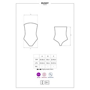 Costum Obsessive Bunny Love Negru S-M Thumb 4