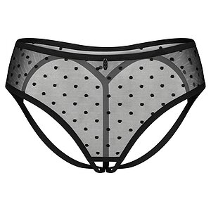 Crotchless Panties Obsessive Nuites Negru L-XL Thumb 2