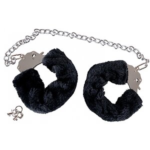 Cătușe Pufoase You2Toys Bigger Furry, Lanț 44 cm Negru