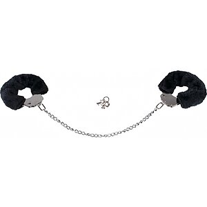 Cătușe Pufoase You2Toys Bigger Furry, Lanț 44 cm Negru Thumb 1