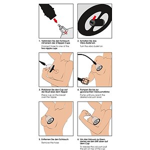 Cupe Vibratoare Pentru Sfârcuri Bad Kitty Transparent Thumb 5