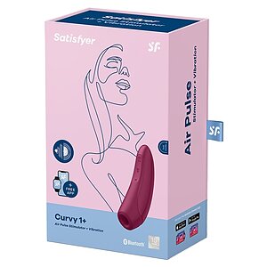 Vibrator Satisfyer Curvy 1 Plus Roșu Thumb 3