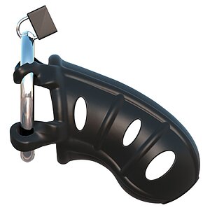 Cușcă Penis Silicone Block Negru Thumb 3